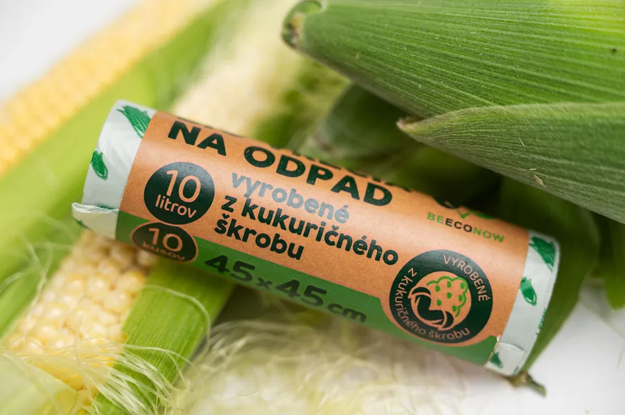 Pytle na odpad na bázi kukuřičného škrobu